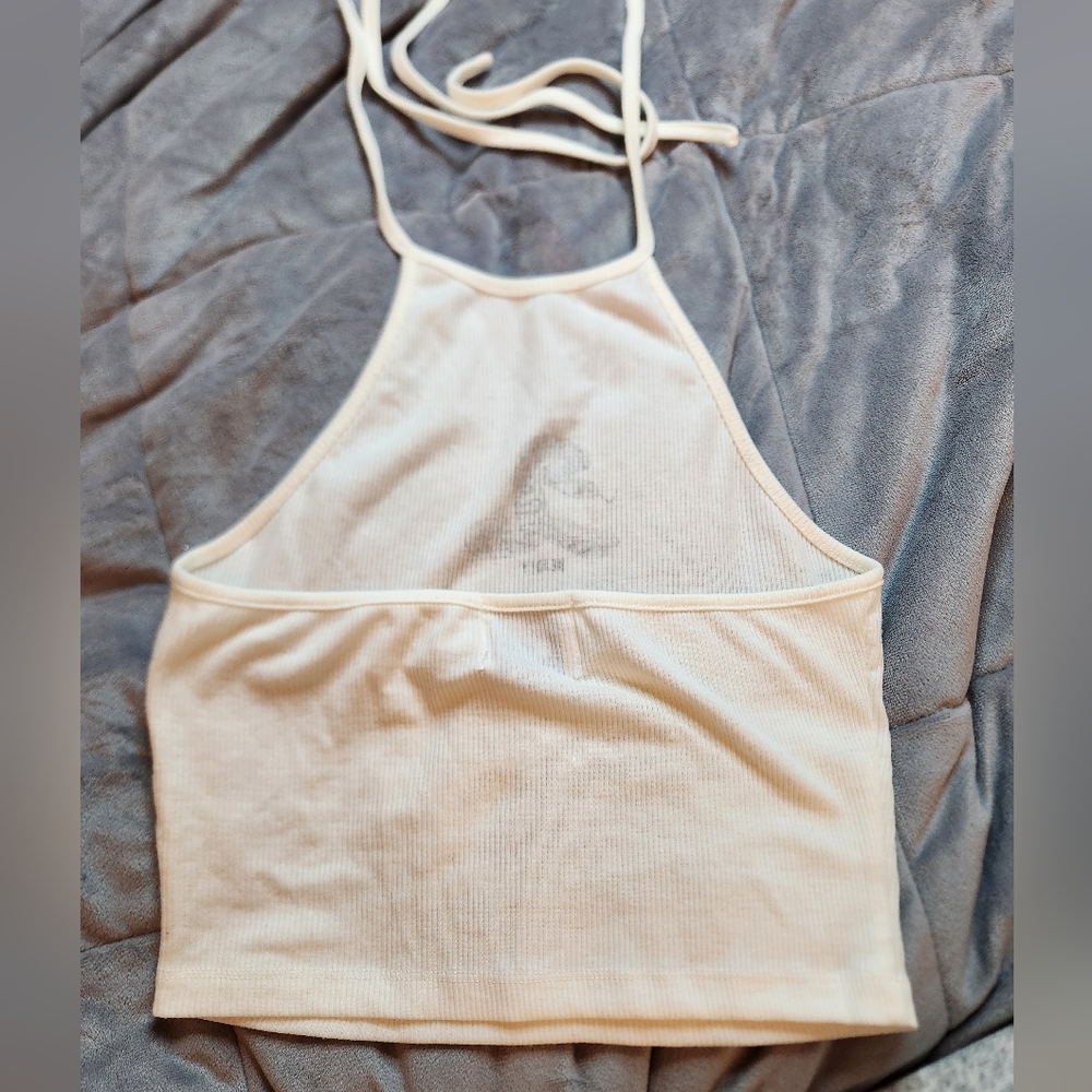 Princess Polly White Deadly Snake Halter Top Size 4 - Picture 5 of 6